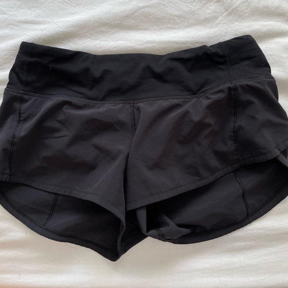 lululemon black speed up shorts - Picture 1 of 2